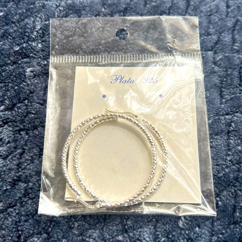 Silver earrings